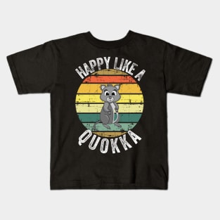 Happy like a quokka Kids T-Shirt
